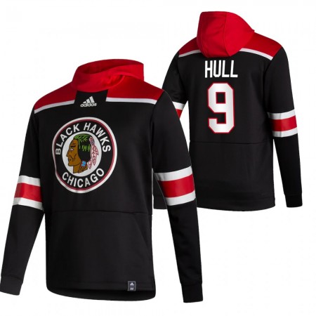 Chicago Blackhawks Bobby Hull 9 2020-21 Reverse Retro Sawyer Hooded Sweatshirt - Herr
